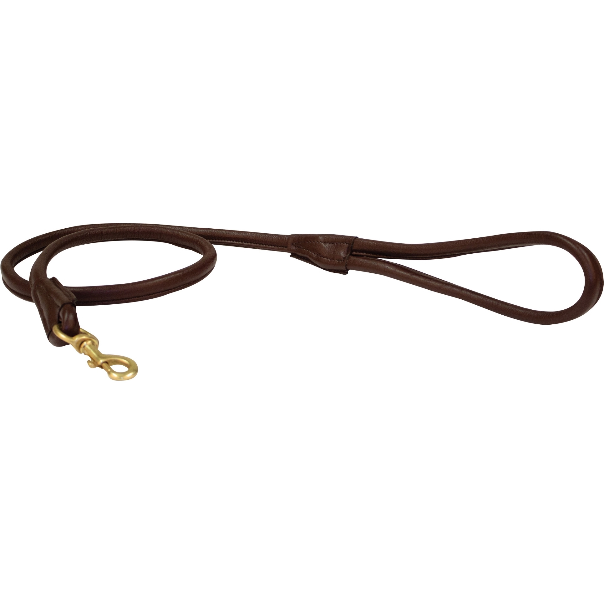 Weatherbeeta Rolled Leather Dog Lead 1001695 - Brown